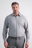 Tall Smart Wash&reg; Dress Shirt - Medium Grey Grid, Medium Grey view# 1