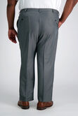 Big &amp; Tall Cool 18&reg; Heather Solid Pant, Graphite view# 4