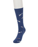 Indigo Shark Socks, Dark Navy view# 1