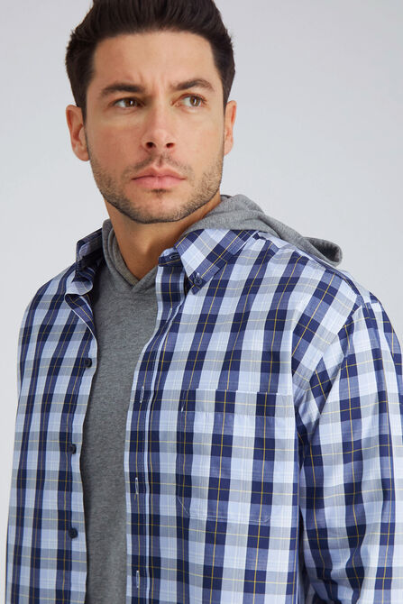 Long Sleeve Plaid Button Down Shirt,  view# 4