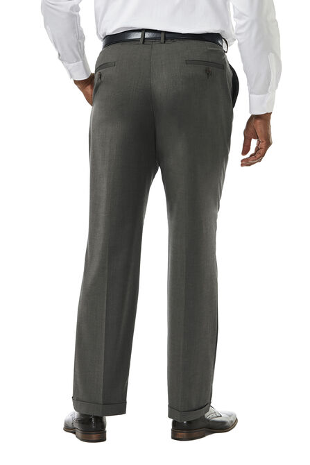 Big &amp; Tall Premium Stretch Dress Pant, Black / Charcoal view# 3