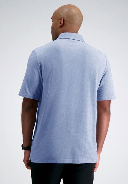 2-Color Pique Polo, BLUE