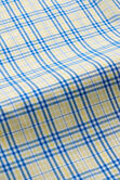 Premium Comfort Performance Cotton Dress Shirt - White and Yellow Plaid, White view# 5