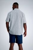 Big &amp; Tall Short Sleeve Button-Down Linen Shirt, White view# 2