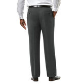 Big &amp; Tall J.M. Haggar Premium Stretch Suit Pant - Pleated Front, Med Grey view# 3