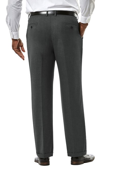 Big &amp; Tall J.M. Haggar Premium Stretch Suit Pant - Pleated Front, Med Grey view# 3