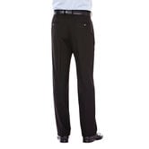 J.M. Haggar Premium Stretch Suit Pant - Flat Front, Black, hi-res