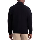 Solid Full Zip Sweater, Black view# 2