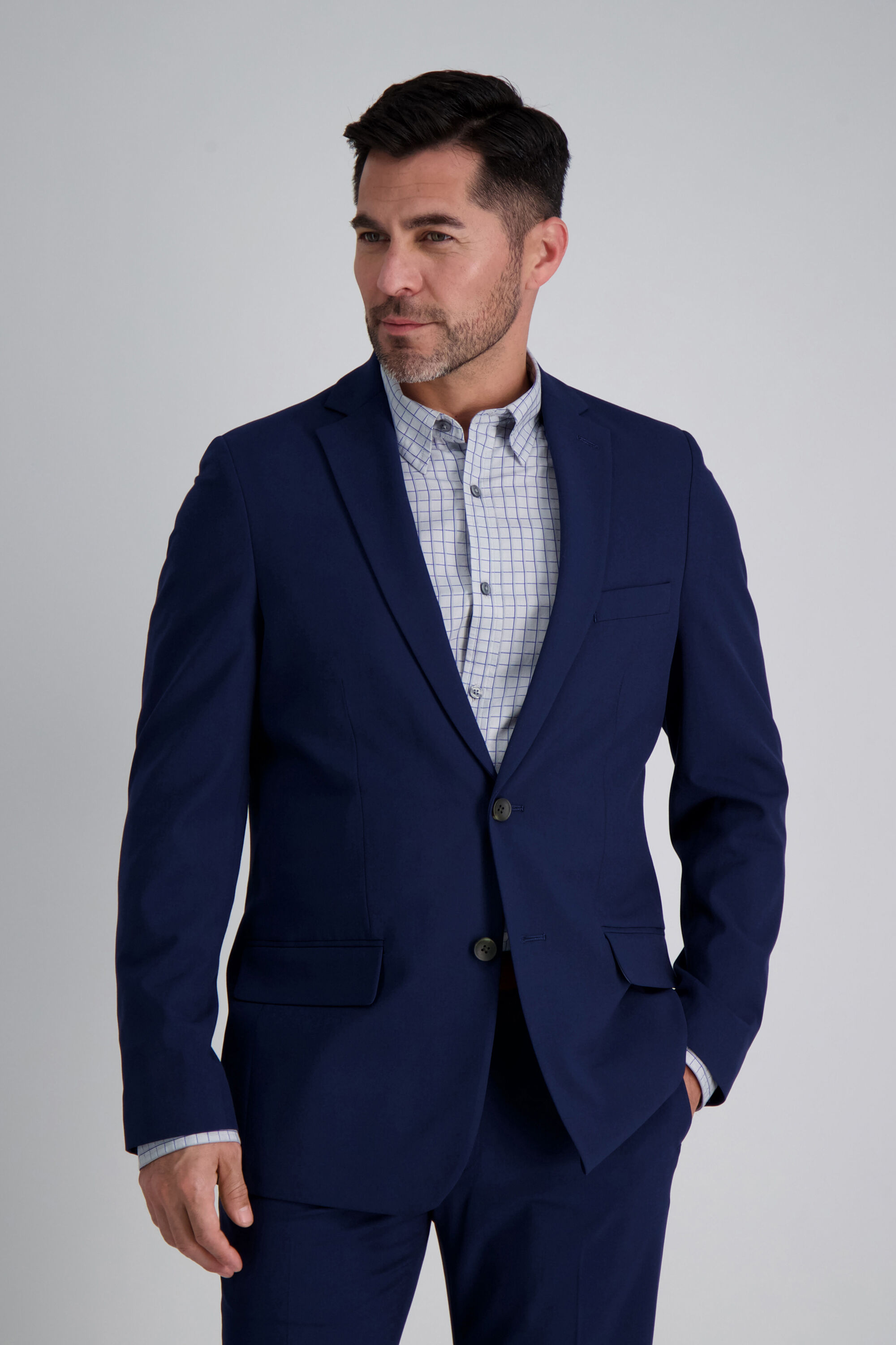 Haggar men's textured weave top suit jacket