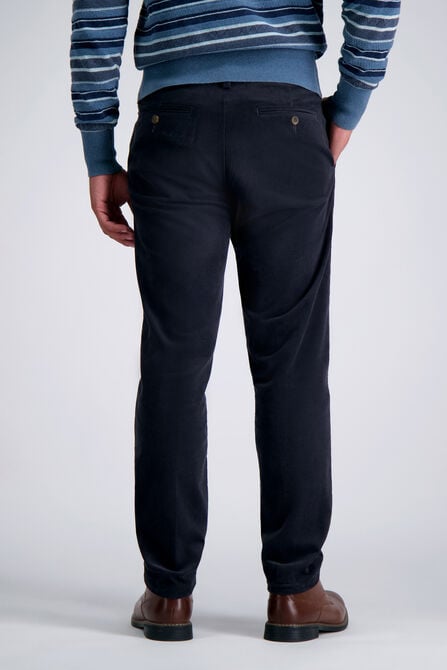 Stretch Corduroy Chino Pant, Heather Blue view# 4
