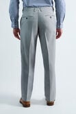 Premium Comfort Tonal Plaid Dress Pant, Silver view# 4