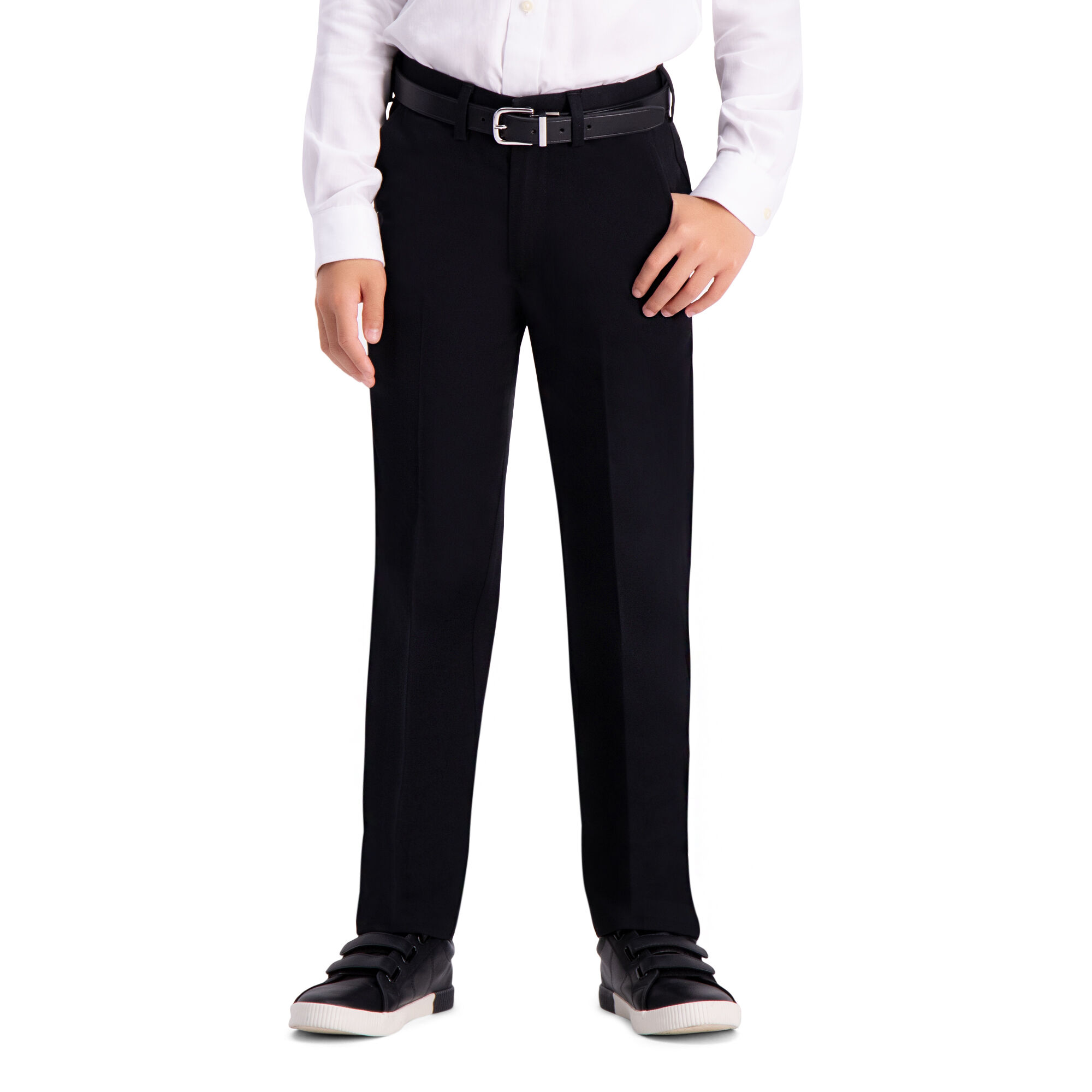 Haggar Boys Premium No Iron Khaki (8-20) Black (BCY0002) photo