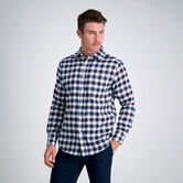 Windowpane Check Plaid Shirt, Navy view# 1