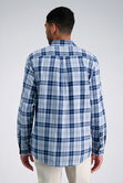 Long Sleeve Flannel Plaid Shirt, Navy view# 2