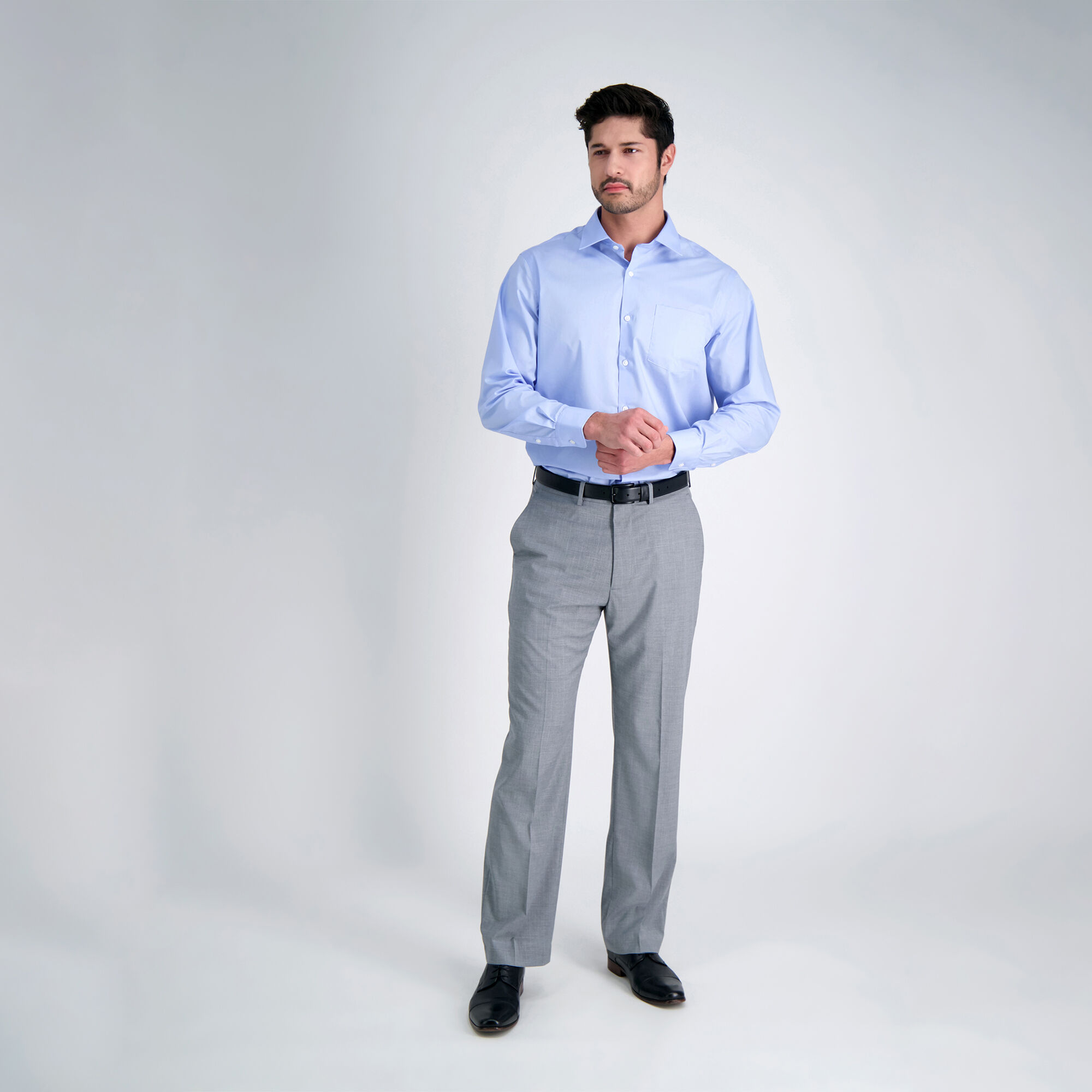 Blue pants light blue shirt best sale
