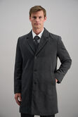 J.M. Haggar Premium Topcoat, Black / Charcoal view# 1