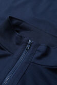 Full Zip Pique, Heather Navy view# 5