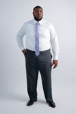Big &amp; Tall Premium Comfort Tonal Plaid Dress Pant,  view# 1