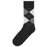 Argyle Dress Socks, Black view# 1