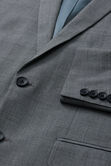 J.M. Haggar Glen Plaid Suit Jacket, Med Grey view# 6