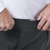 J.M. Haggar Grid Suit Pant, Black / Charcoal view# 4