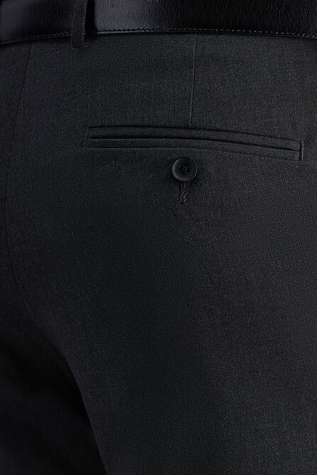 J.M. Haggar 4-Way Stretch Dress Pant, Charcoal Htr view# 2