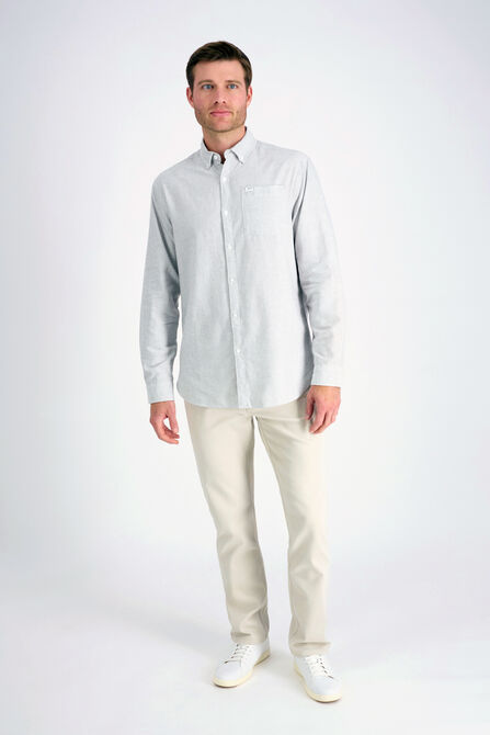 Mustang&reg; Long Sleeve Oxford Stripe Shirt,  view# 3