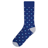 Multi Dot Socks, Navy view# 2