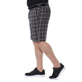 Big &amp; Tall Cool 18&reg; Pro Pinstripe Plaid Short, Black view# 2