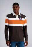 Pro Football Hall of Fame X Haggar - Vintage Wash Rugby Polo,  Brown #369 view# 1