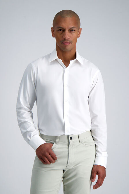 Smart Wash&reg; Dress Shirt - White, White view# 1