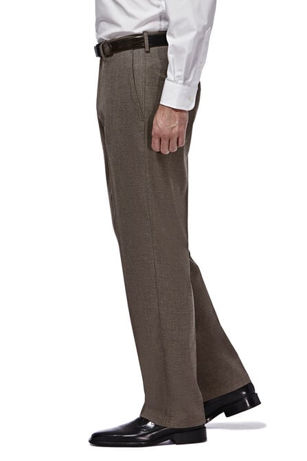 J.M. Haggar Premium Stretch Suit Pant - Flat Front, Medium Brown view# 2