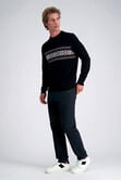 Long Sleeve Crew Sweater, Black view# 4
