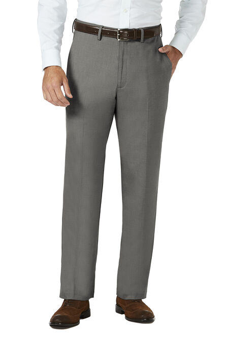 J.M. Haggar Dress Pant - Sharkskin, Med Grey view# 1