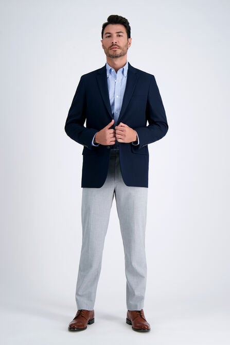 Premium Comfort Dress Shirt - Bright Blue Plaid,  view# 4