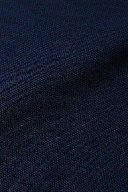 Full Zip Pique, Heather Navy view# 6