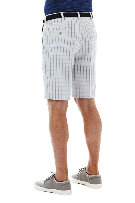 Cool 18&reg; Pro Graphic Windowpane Short, Silver view# 2