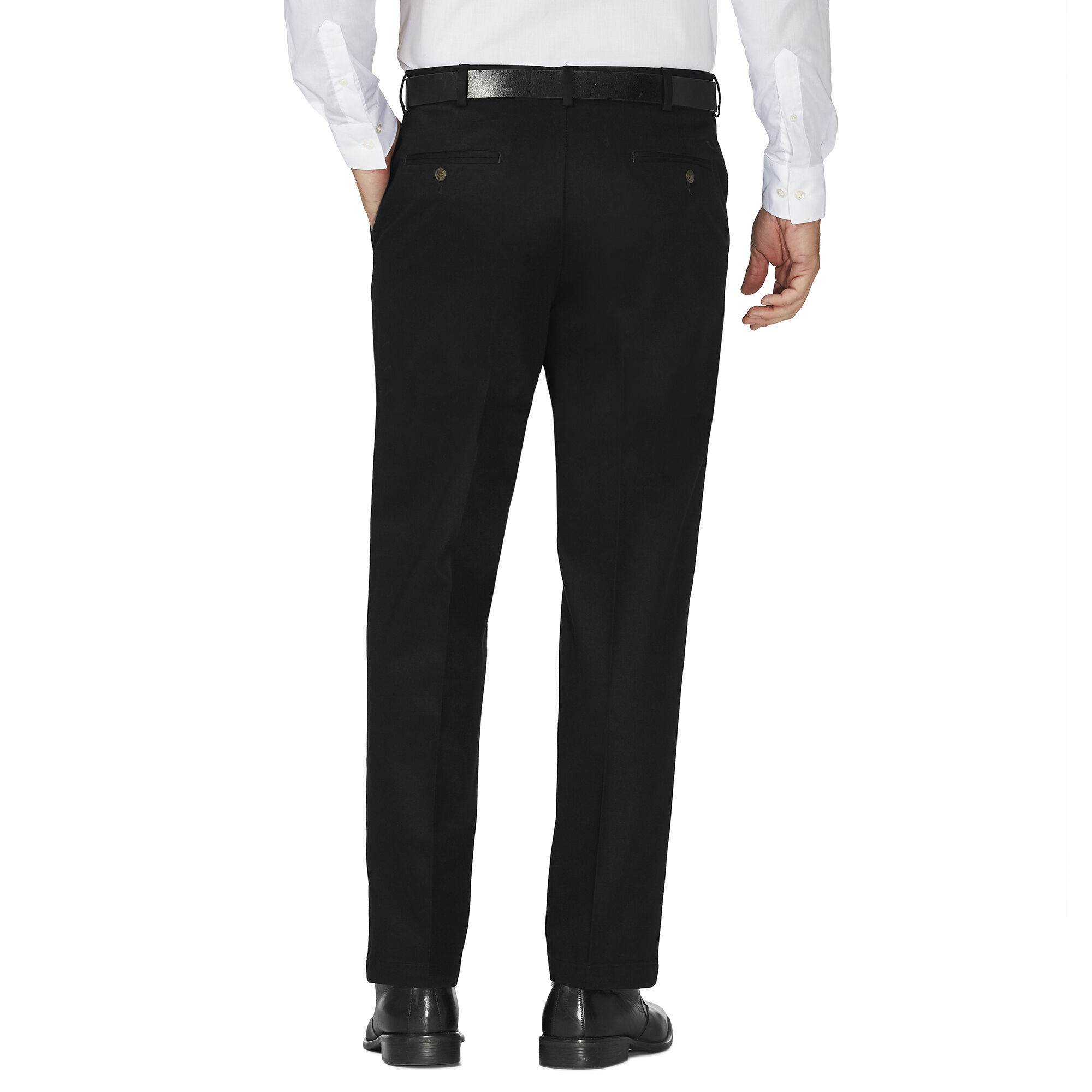Work to Weekend Khaki Classic Fit Flat Front No Iron Haggar