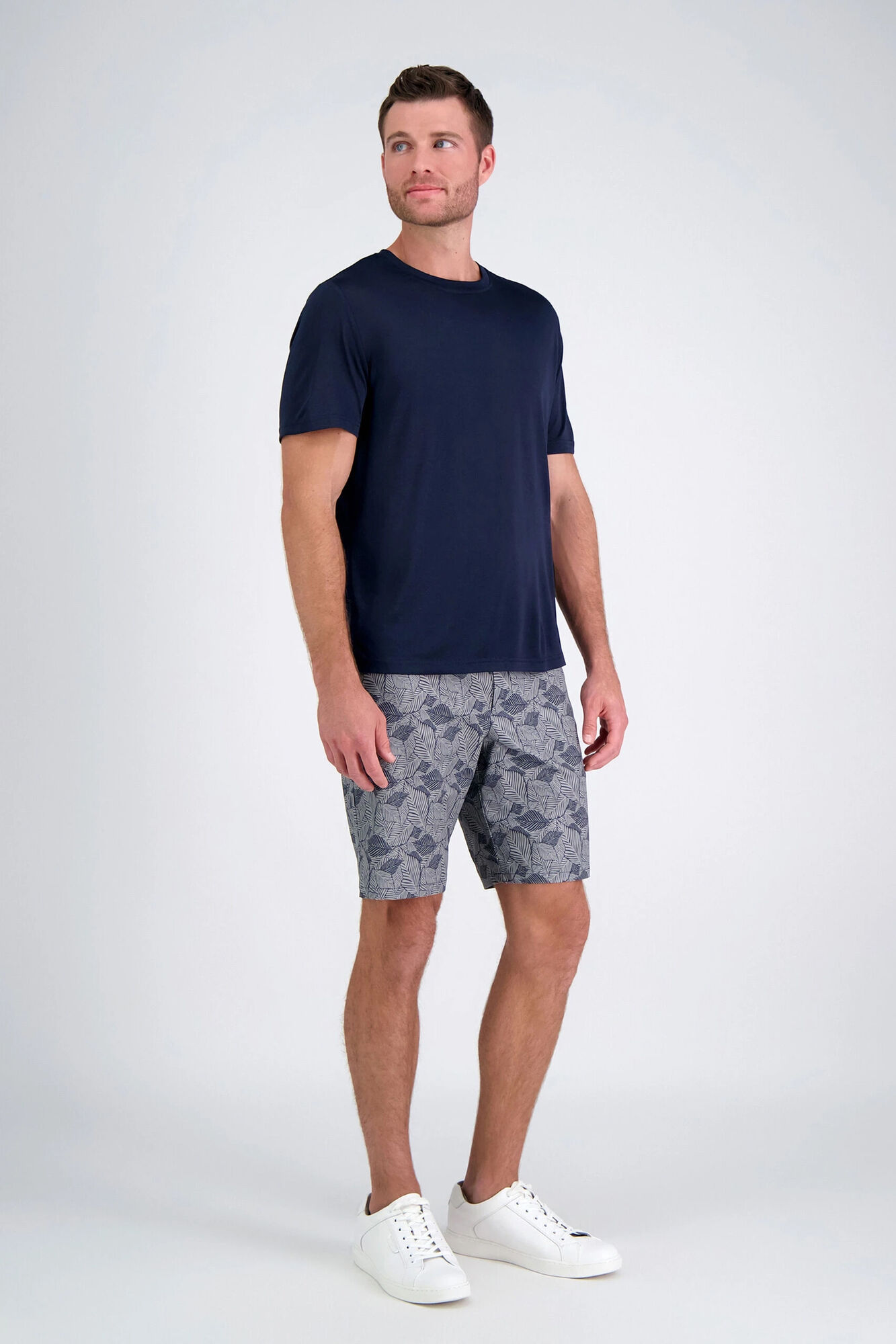 Haggar The Active Series Hybrid Leaves Print 9.5