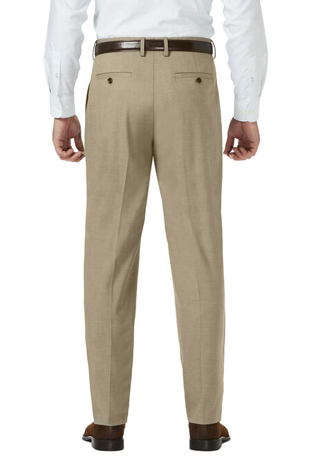 J.M. Haggar Dress Pant - Sharkskin, Oatmeal view# 3