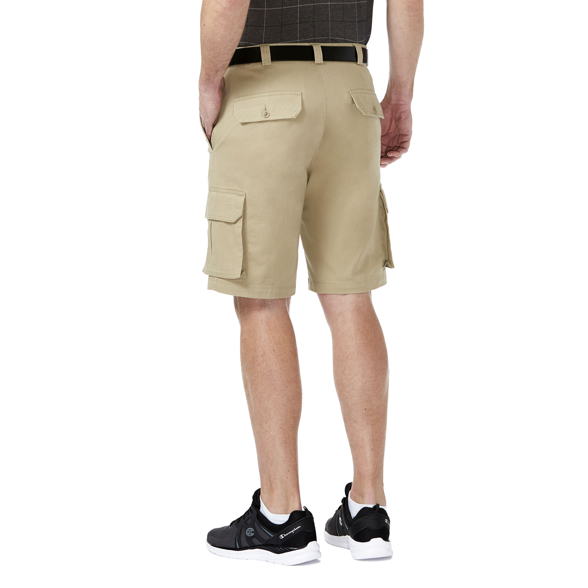 Haggar cargo shorts elastic waist shop