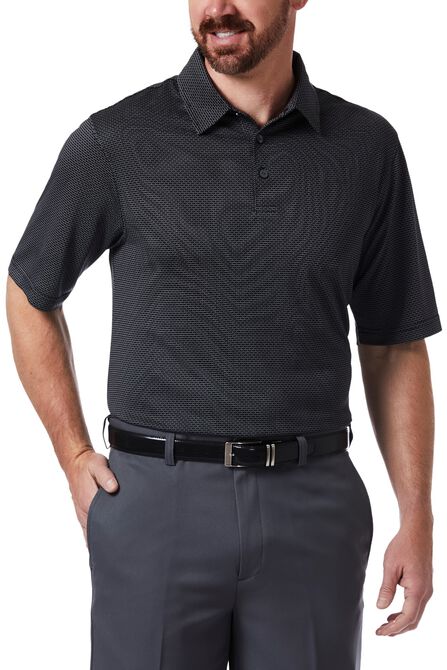 Cool 18&reg; Dotted Polo, Black view# 1