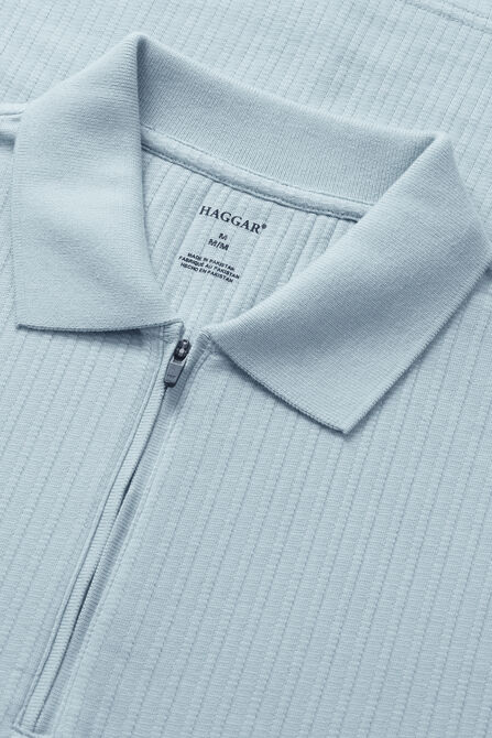 Premium Comfort Quarter Zip Jacquard Polo,  view# 4
