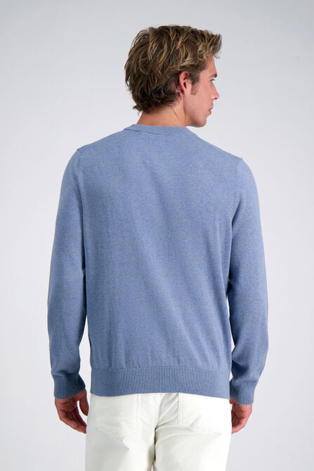 Long Sleeve Crew Sweater, BLUE view# 2