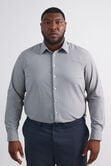 Big Smart Wash&reg; Dress Shirt - Medium Grey Grid, Medium Grey view# 1