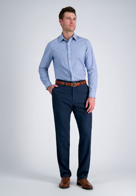 Light Blue Shirt with Navy Blue Pants