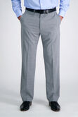 J.M. Haggar 4-Way Stretch Dress Pant - Textured Plaid, Grey view# 2