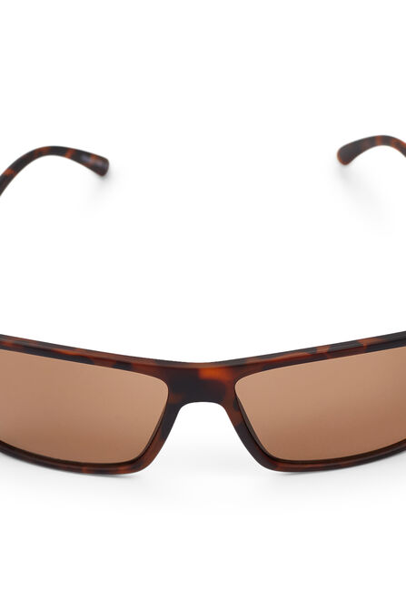 Modern Classic Wrap Sunglasses, Brown view# 1