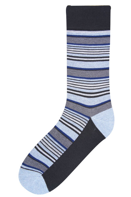 Multi Stripe Socks, Black view# 1