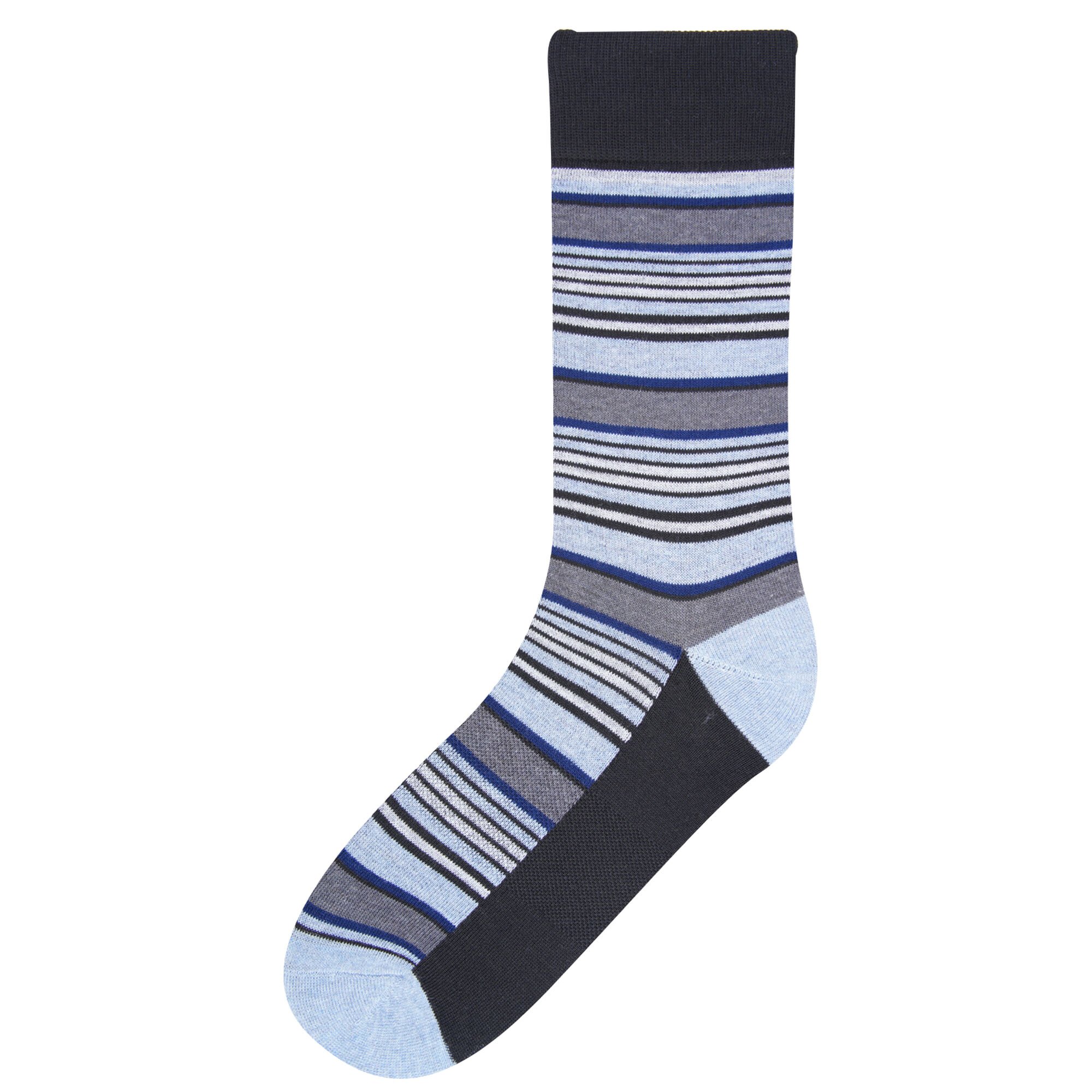 Haggar Multi Stripe Socks Black (5R19-2015 Clothing Underwear & Socks) photo